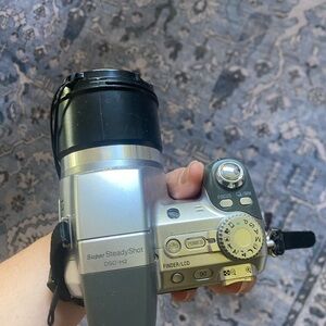 Sony Silver DSC-H2 Digital Camera with Black Lens Barrel